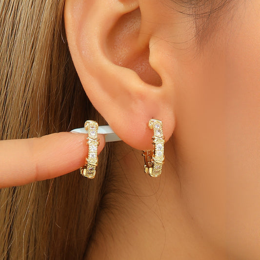 Trendiga stilrena örhängen